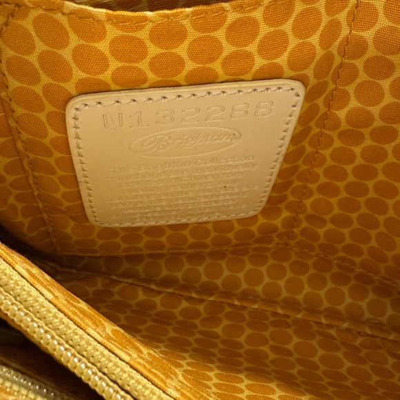 Brighton Cream Shoulder Bag with Multicolor Woven Design - Picture 4 of 10